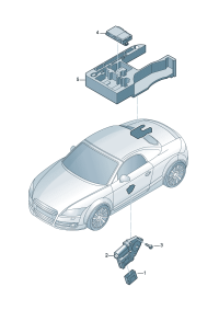 8J7959255B-Control unit, Folding roof actuator  F 8J-9-000 001 8J-9-026 500 *