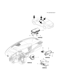 13523856-Sensor & module assy-air bag