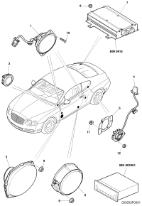 3W0035387B-Tweeter & Retainer D-22.11.2004 -18.08.2005