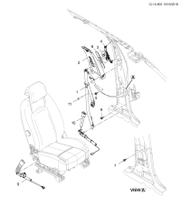 94550495-Belt retractor, front (black)