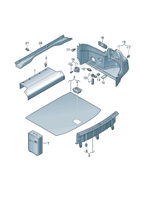 8V78634714PK-Panel, rear end Finisher