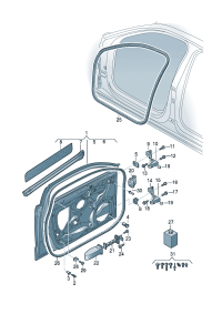 8V5831051B-Door assy-rr, lh D  -22.01.2018