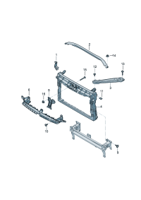 17G806929-Bracket Bracket, cowl top