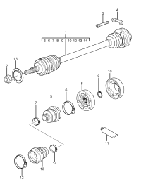 99734903800-Shaft, half swing D-MJ 2005-MJ 2005