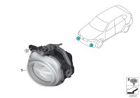 63177317251-Fog lamp LED lh