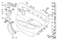 51427256438-Trim leather rh rr