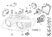 63127245818-Cover head lamp rh