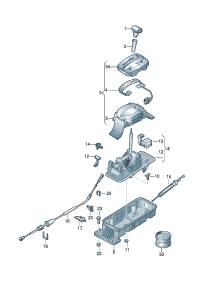 8N0713265A-Cable, shift operator