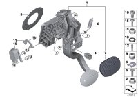 35006859915-Sensor-bracket brake pedal displacement