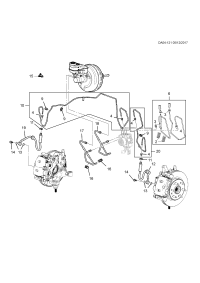 84306887-Pipe (auxiliary), brake pressure regulating valve