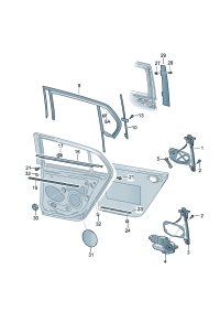 1K4839461A-Window regulator without m