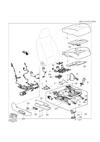 84053360-Buckle assy-front seat