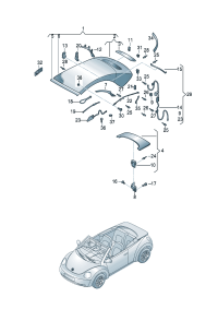 1Y0871371A-PORSCHE CAYENNE GUIDE LTRL RH
