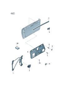1Y0837461F-Window regulator without m