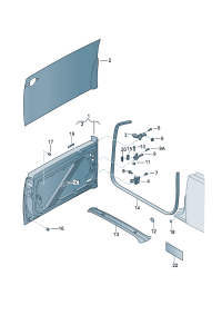 1Y0831051N-Door assy-rr, lh D-01.12.2006