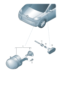 1T0941699H-Halogen fog lamp
