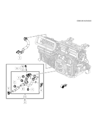 84146476-Hose, heater inlet