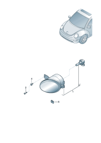 1C0941699E-Halogen fog lamp