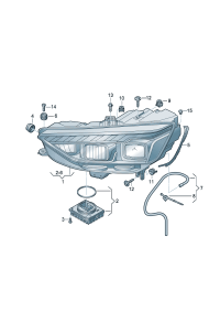 8W0941033G-LED headlamp Note OT-instructions: