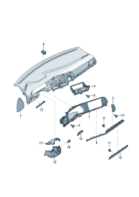 17G858420A4CB-Baffle plate (As) (black)