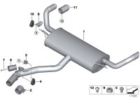 18307584358-Muffler assy-rr