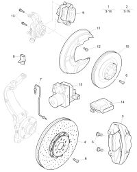 3W0698679A-Housing assy-caliper