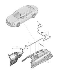 3W0301063-Hose, ventilation For automatic transmission (8)