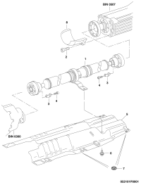 3W0521101C-Propeller shaft, Bearing-w/center D-15.03.2004 -31.01.2005