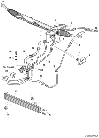 3W0422896D-Hose For power steering system