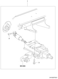 3W0419501N-Steering column For strap height lever Vehicle type steering D -MJ 2010