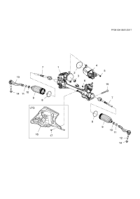 84411309-Gear, power double pinion (service) (incl 2-13)