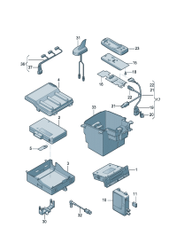 8J0035456-Amplifier For pre-equipped with cell phone The model of