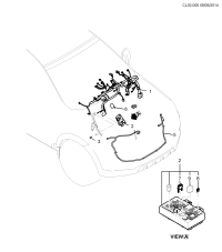 95142065-Block, instrument panel harness