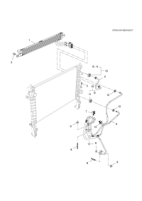 95179663-Tube, oil cooler inlet and outlet (2nd design see 94525822) (for front use) (including 6-20150511-13