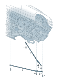 4K0505475D-TIE BAR,RADIATOR SUPPORT-A8