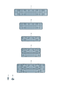 8W0807285BL9B9-Bracket, license plate (sateen black)