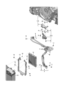 36A317021-Transmission oil cooler For front drive axle