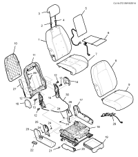 95371031-Airbag, frt seat side (14.875)