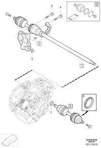 36001216-Shaft, replace, lh