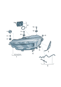 8W6941039-Bundled with dot matrix LED headlamp  Note OT-instructions: