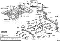 5760760030-MEMBER SUB-ASSY, REAR FLOOR CROSS, NO.5
