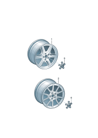 8R0601025AQ-Wheel rim-aluminium alloy  Colour code: