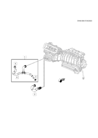 84557358-Hose, heater inlet