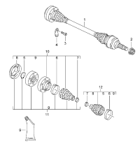 95533202410-Shaft, half swing Deprecated parts