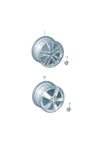 4KD601025D-Wheel rim-aluminium alloy  Colour code: