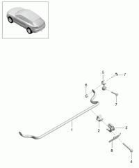 95B511305-Bar, stabilizer
