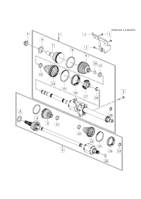 84692563-Protector, front drive shaft (new design with GPF)