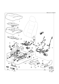 84669650-Buckle assy-front seat