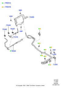 6L1Z7A095B-Oil cooler assy, NAVIGATOR (2003-)