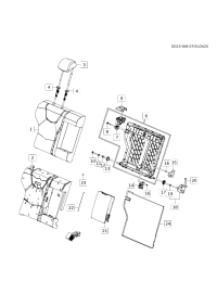 84722446-Bracket, rr seat
